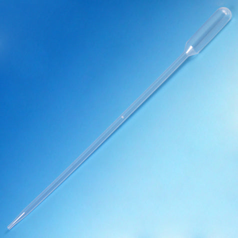 Globe Scientific Transfer Pipet, 6.0mL, Extra Long, 225mm (9 Inches Long), Bulb Draw - 2.3mL