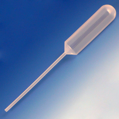 Globe Scientific Transfer Pipet, 15.0mL, Narrow Stem, Large Bulb, 155mm, STERILE