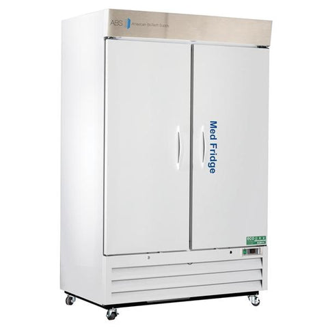 American BioTech Supply(ABS) Refrigerator Pharmacy/Vaccine 49 Cu Ft Double Solid Door 36 to 46F Cycl Dfrst Each - PH-ABT-HC-S49S