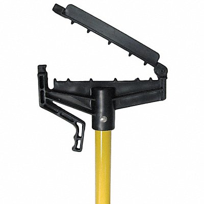 Wet Mop Handle Quick Change Mop Connection Type Yellow Fiberglass 62 Handle Length