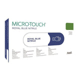 Ansell Healthcare Products LLC Gloves Exam Micro-Touch Powder-Free Nitrile Latex-Free X-Small Royal Blue 100/Bx, 10 BX/CA - 313029060