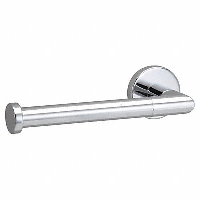 Horizontal Single Roll Single Post Toilet Paper Holder Silver