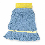Clamp Quick Change Side-Gate Rayon String Wet Mop Head Blue
