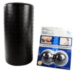 Mobility Kit - Firm - BakBalls (black, firm) and 12" black foam roller