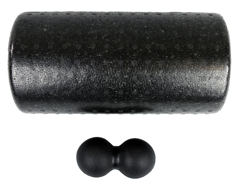 Mobility Kit - Firm - BakBalls (black, firm) and 12" black foam roller - FE-14-1424