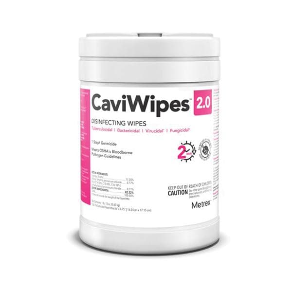 Metrex/TotalCare Wipes Disinfectant CaviWipes 2.0 X-Large Canister 65/Cn, 12 CN/CA - 14-1150