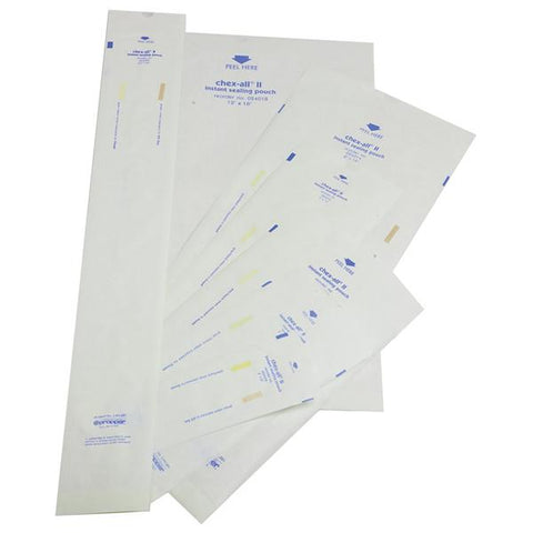 Propper Mfg Co Pouch Sterilization Chex-All II 8 in x 16 in White / Clear 125/Bx, 2 BX/CA - 2401400