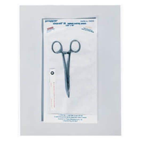 Propper Mfg Co Pouch Sterilization Chex-All III 3.5 in x 9.5 in Clear / White 100/Bx - 2430900