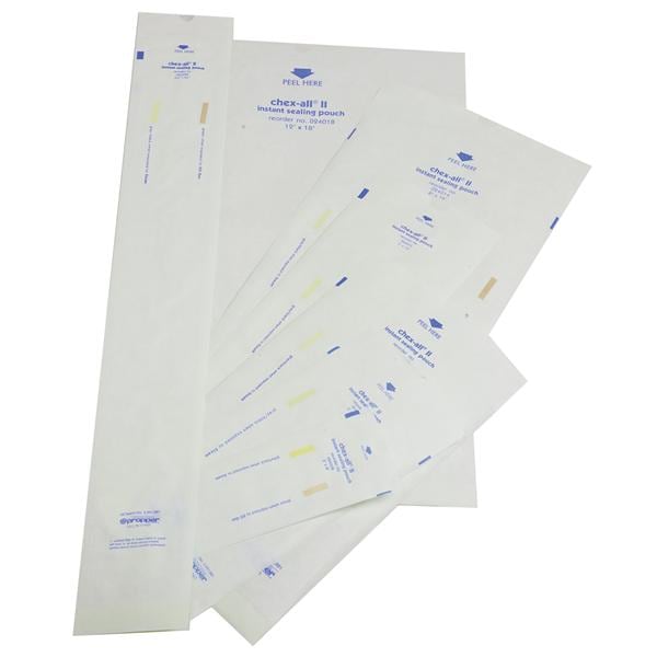 Propper Mfg Co Pouch Sterilization Chex-All 3 in x 8 in Blue / White 250/Bx, 2 BX/CA - 2400800