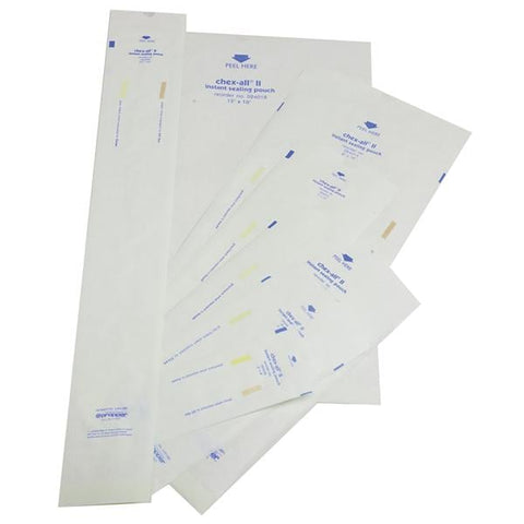Propper Mfg Co Pouch Sterilization Chex-All 3 in x 8 in Blue / White 250/Bx, 2 BX/CA - 2400800