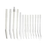 Medgyn Products Inc Curette Uterine Vacuum 14mm 14mm Curved Tip Rigid Clear Plastic Disposable 25/Pk - 22145