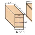 Hausmann Industries Station Taping Module Proteam 1" Laminate Top 38x24x38" 450lb Capacity Each - A9515