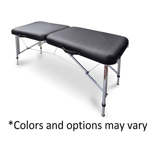 Hausmann Industries Table Treatment/Sideline Proteam 2.5 MltLyr Semi-Firm Fm Tp 73x28x24-32" Blk Each - 7650-751