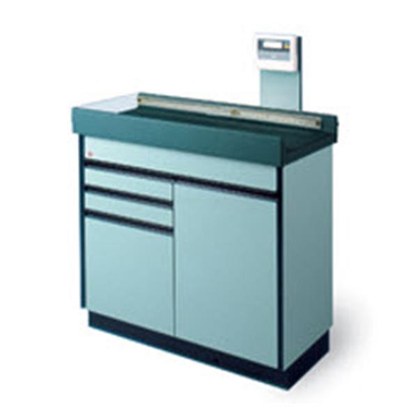 Hausmann Industries Table Exam Padded 3 Rim Top 43x24x36" Slate Blue 40lb Capacity Each - 4945