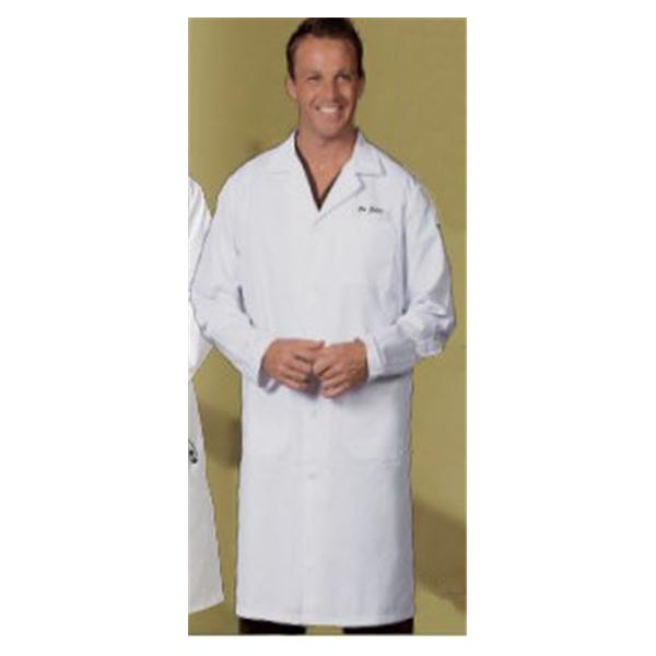 Fashion Seal Lab Coat Knee Length 65% Polyester / 35% Cotton Mens White Size 48 45 in Each - 6499-48