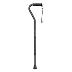 Drive Medical Airgo Comfort-Plus Aluminum Cane, Offset Handle