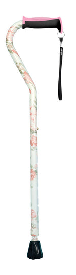 Drive Medical Airgo Comfort-Plus Aluminum Cane, Offset Handle