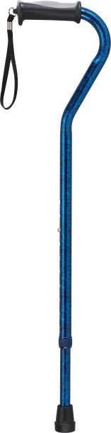Drive Medical Gel Grip, Aluminum Offset Canes, Height Adjustable