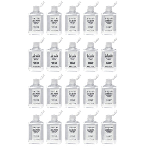 CanDo Ultra Hand Sanitizer with Aloe Vera, Flip Cap, 4 oz., Case of 20