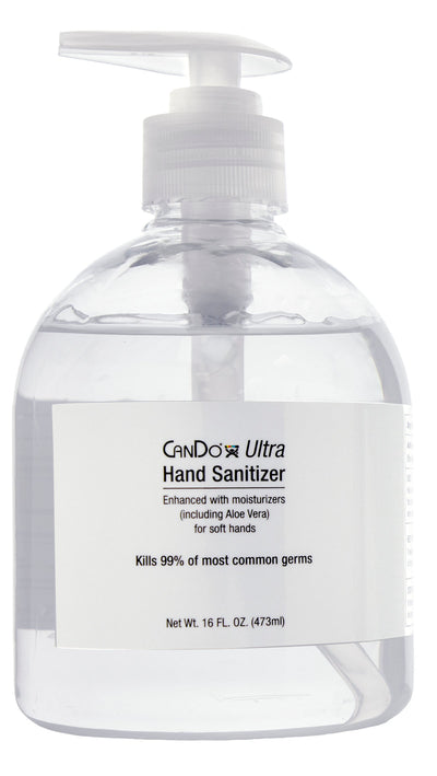 CanDo Ultra Hand Sanitizer with Aloe Vera, Pump Dispenser, 16 oz.