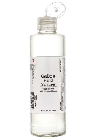 CanDo Hand Sanitizer, Flip Cap, 8 oz.