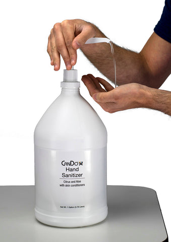 CanDo Hand Sanitizer, Pump Dispenser, 1 Gallon, Case of 4 - FE-15-1195-4