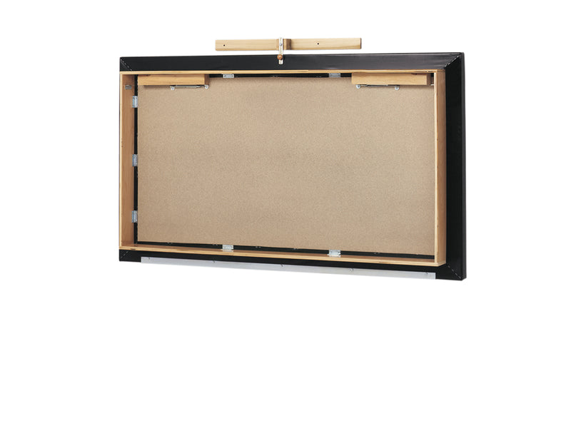 wooden platform table - wall mounted, folding, upholstered, 6' x 3' x 21" - FE-15-2060