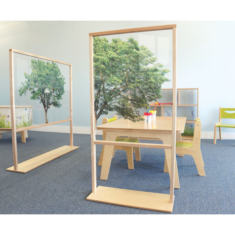 Floor Standing Acrylic Partition, 25W