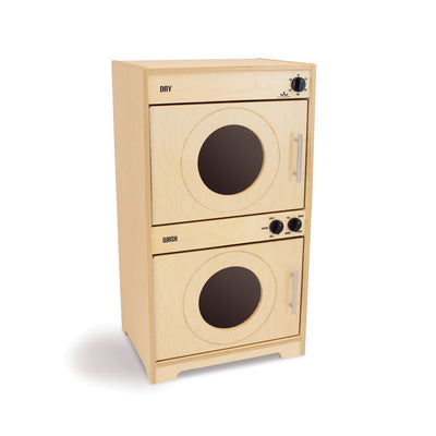 Contemporary Washer And Dryer, Natural