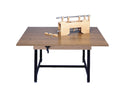 Work Table, rectangular, manual Hi-Low, 60" L x 48" W x 28" - 35.5" H