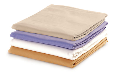 Massage Sheet Set - Includes: Fitted, Flat and Cradle Sheets - Cotton Poly - Dakota Blue