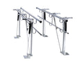 Parallel Bars, floor mounted, height and width adjustable, 10' L x 8" W x 31" - 41" H
