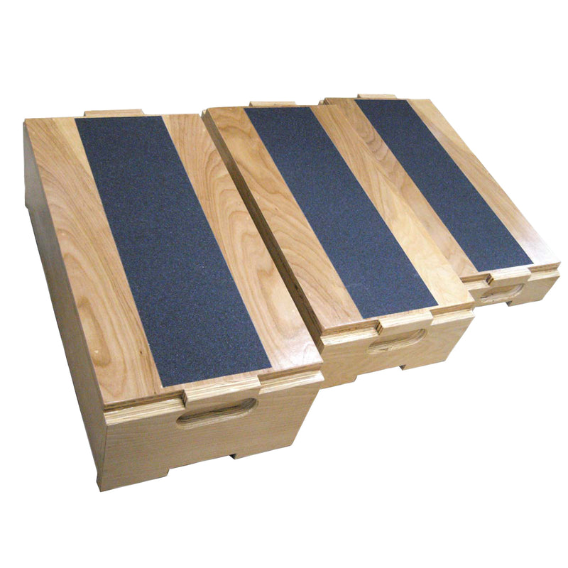Stackable Stools - Set of 3 - 12" L x 24" W x 18" H - when stacked - FE-15-4222