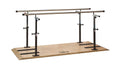 CanDo Platform Mounted Parallel Bars, Height & Width Adjustable, 400 LB Capacity, 7'