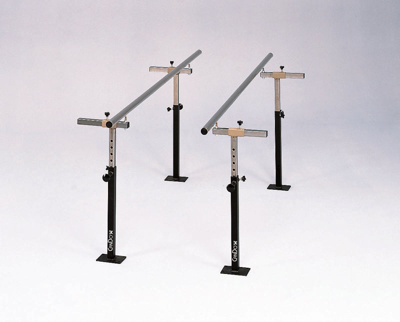CanDo Floor Mounted Parallel Bars, Height & Width Adjustable, 10'