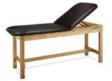 CanDo Treatment Table w/ Adjustable Back, 400 LB Capacity, 72"L x 27"W x 31"H - FE-15-4245