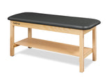 CanDo Treatment Table w/Flat Top and Shelf, 400 LB Capacity, 72"L x 30"W x 31"H