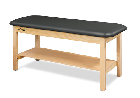 CanDo Treatment Table w/Flat Top and Shelf, 400 LB Capacity, 72"L x 30"W x 31"H