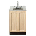 Clinton, Fashion Finish Base Cabinet, 2 Doors, 24"