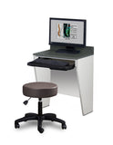 Clinton, Wall Mounted Computer Desk, 2-Leg