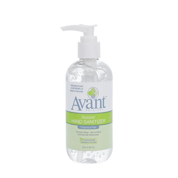 B4 Brands Sanitizer Hand Gel Avant 60% Ethyl Alcohol 8.5 oz Fragrance Free Each, 24 Each/CA - 12089-8.5-FF