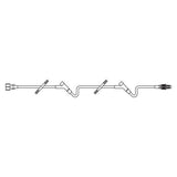 Baxter Healthcare IV Extension Set 43 2 Intrlnk Inj Sites: 34", 6 M LL Adptr/Clr Spk 48/Ca - 2C6631