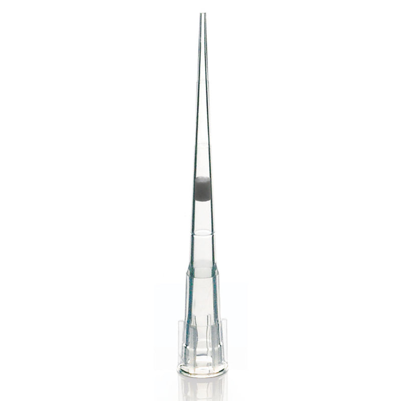 Globe Scientific Filter Pipette Tip, 0.1 - 10uL, Certified, Universal, Low Retention, Graduated, 45mm, Extended Length, Natural, STERILE, 96 of Rack, 10 Racks of Box - GS-150803