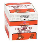 Medique Pharmaceuticals Bandage Elastic/Fabric Medi-First Fingertip 1.75x2" Flexible Tan LF 40/Package - 61578