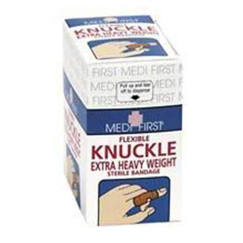 Medique Pharmaceuticals Bandage Elastic/Fabric Medi-First Knuckle 3x.5 Flexible Tan LF 40/Package - 61678