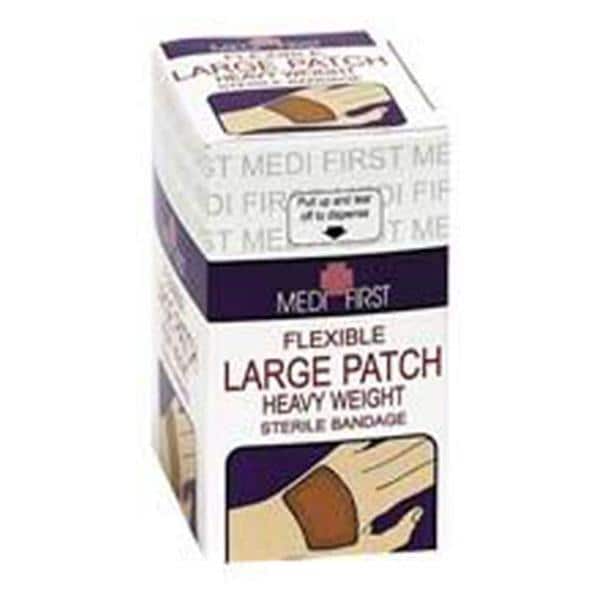 Medique Pharmaceuticals Bandage Medi-First 2x3" Patch Elastic/Fabric Tan LF Sterile 25/Package - 61873