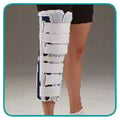 Deroyal Industries Inc Immobilizer Deluxe Adult Knee Canvas White/Blue Universal Each - ER1220917