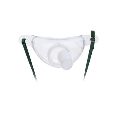 Hudson Respiratory Care Mask Tracheostomy Adult Clear/Green w/o Tubing Each, 50 Each/CA - 1075