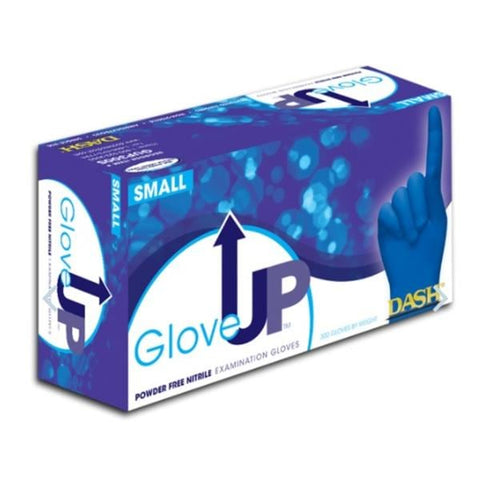 Dash Medical Gloves Inc Gloves Exam GloveUp Powder-Free Nitrile Latex-Free Large Blue 300/Bx, 10 BX/CA - GUP300L