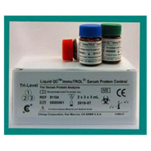 King Diagnostics Inc Liquid QC ImmuTROL Serum Protein Level 3 Control 6x3mL For Analyzer 6/Pk - 91103